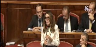 Senato, intervento di solidarietà a Giorgia Meloni