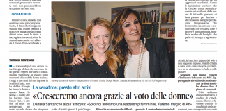 INTERVISTA A LIBERO: «Cresceremo ancora grazie al voto delle donne»