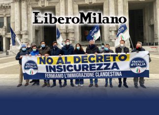BASTA IMMIGRAZIONE SELVAGGIA! FdI in piazza